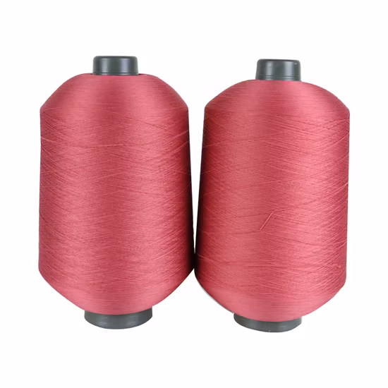 75D/36f/2 Polyester Dope Dyed Textured High Stretch Polyester Yarn for Socks or Vamp