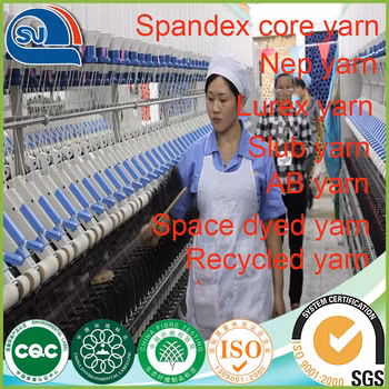 Tt Tr Tc Cr PV PE Pr Fio mesclado de viscose de algodão poliéster tingido branco cru (5s~120s) (Certificado: Oeko-tex100/GRS/BCI/GOTS/FSC/OBP)