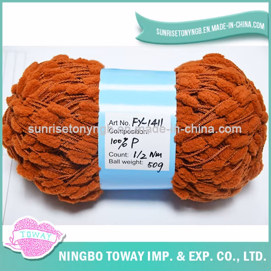 Tecelagem Ecologicamente Correta Lã Chenille Fio Chenille Fantasia (TW-ST05)