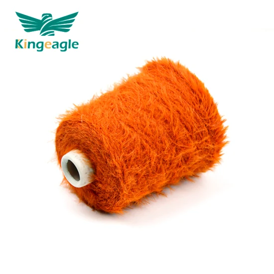 Kingeagle Fabricante Suprimento Nylon Pena 4cm Cabelo 7nm/1 Cílios Fancy Mink Yarn