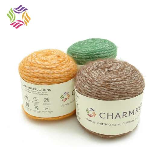 Charmkey Wholesale 100% Acrílico Mohair Fio de Tricô Fantasia para Suéter e Cachecol